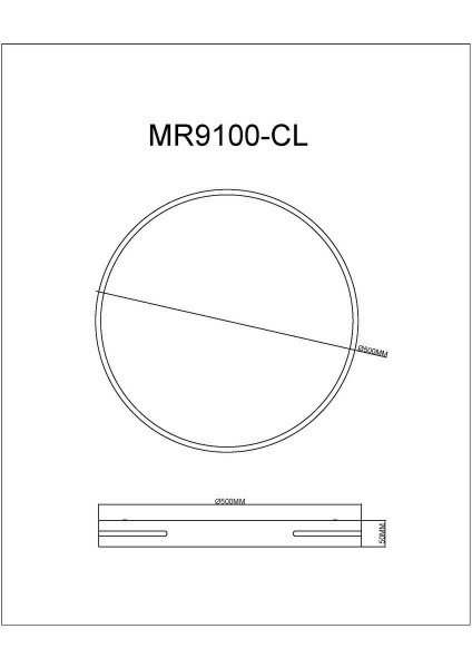 Потолочный светодиодный светильник MyFar Ceiling Oberon MR9100-CL