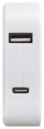 Разветвитель электрический ЭРА SPF-2-FL-USBC поворотный на 2 розетки + 2USB A+C 10А белый Б0069090