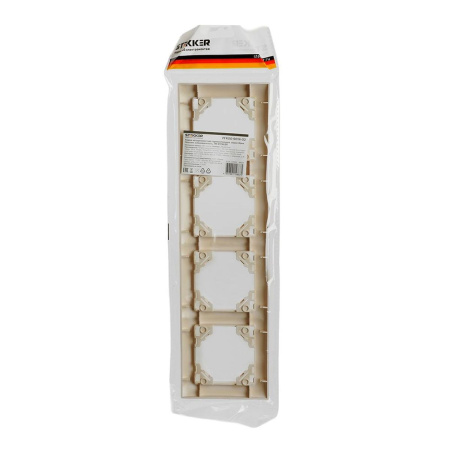 Рамка 4-постовая Stekker Эрна Элегант слоновая кость PFR00-9014-02 49669