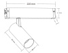 Светильник трековый Crystal Lux CLT 0.35 003 10W BL 4000K