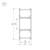 Профиль Arlight ARH-WALL-3385-DUAL-2000 ANOD 036341