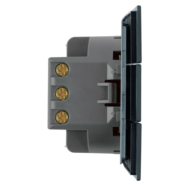 Выключатель 3-клавишный (механизм), Stekker, 250В, 10А Мия, RSW10-3108-05, черный бархат 50444