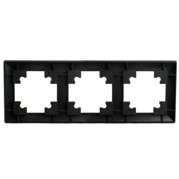 Рамка 3-постовая Stekker Катрин черный PFR00-7003-05 39814