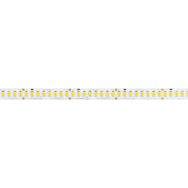 Светодиодная лента Arlight 20W/m 200LED/m 2835SMD теплый белый 5M UL-A200-10mm 24V Warm3000 037224