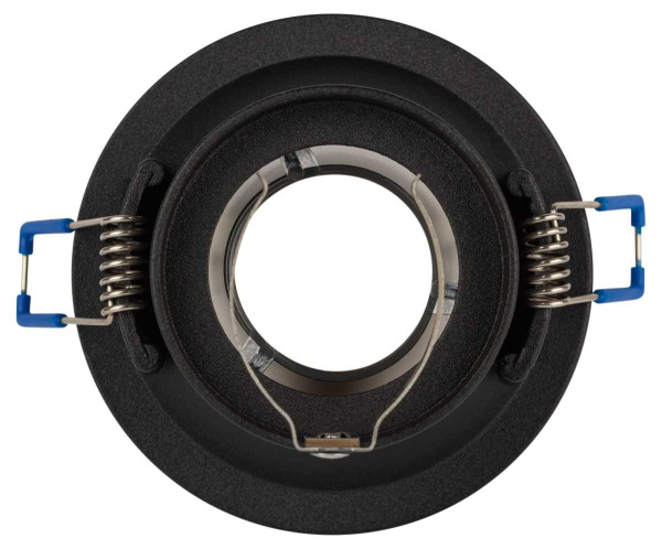 Светильник встраиваемый декоративный ЭРА KL103 BK/GD под лампу MR16 GU5.3 черный/золото Б0056357