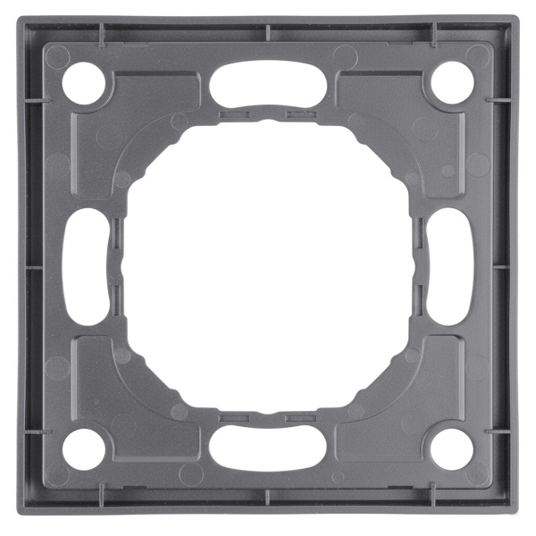 Рамка STEKKER, PFR00-5001-10 1-местная, серия Эмили, платиново-серый, soft touch 49962