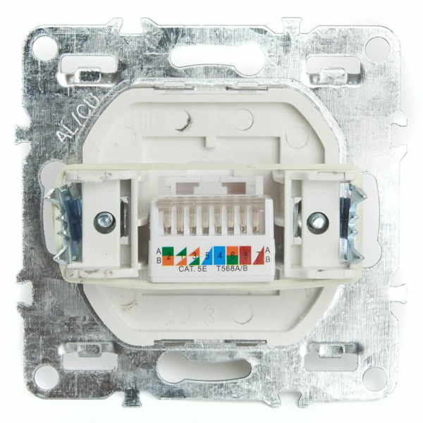 Розетка компьютерная RJ-45 Stekker Эрна черный PST00-9107-03 49151