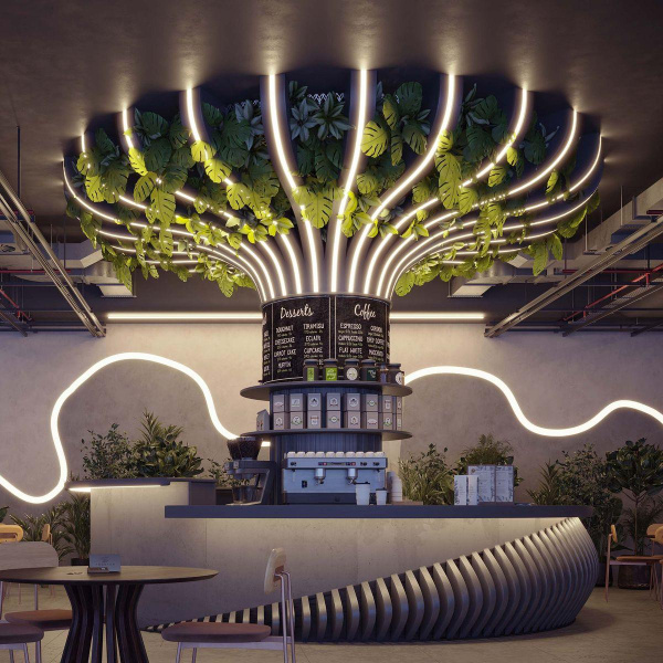 Профиль встраиваемый Arlight Fantom-Bent-W49-Side-2000 Anod 046423