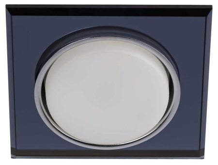 Светильник встраиваемый cо светодиодной подсветкой ЭРА DK LD50 BK под лампу GX53 черный Б0057473