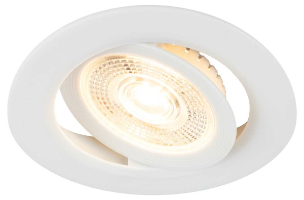 Светильник светодиодный встраиваемый ЭРА KL LED 25A-5 3K WH 5Вт 3000К круглый поворотный белый Б0068128