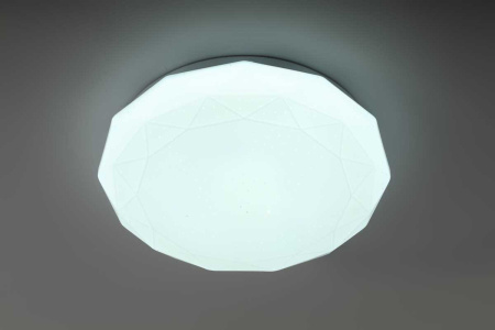 Светильник потолочный светодиодный ЭРА Классик без ДУ SPB-6 WH 24W-6,5K Slim Sparkle Б0069788