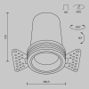 Встраиваемый светильник Maytoni Technical DL125-L12-4K-TRS-W