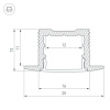 Профиль встраиваемый Arlight SL-Slim-H13M-F25-3000 Anod 036040