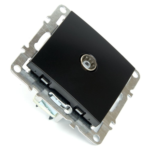 ТВ-розетка Stekker Эрна черный PST00-9108-03 49152