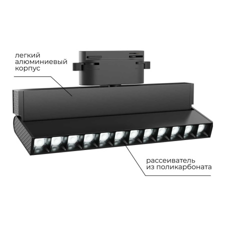 Трековый светодиодный светильник Apeyron 25-20