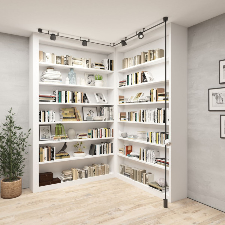 Трековый светодиодный светильник Denkirs Belty Spot DK5540-WH+BK