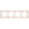 Рамка Stekker, PFR00-5004-08 4-местная Эмили, кашемир, soft touch 49913