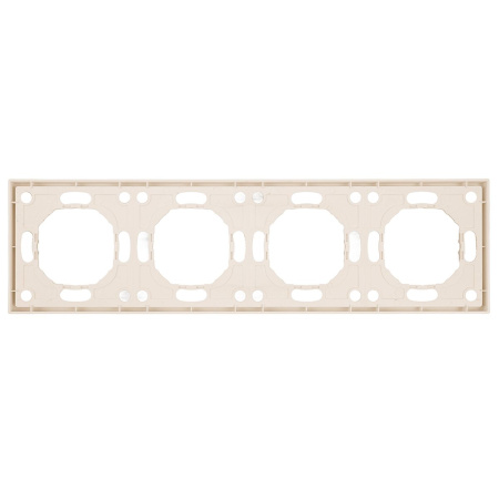 Рамка Stekker, PFR00-5004-08 4-местная Эмили, кашемир, soft touch 49913