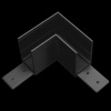 Соединитель PRO L-образный горизонтальный Teta Lightstar 505127-ALU
