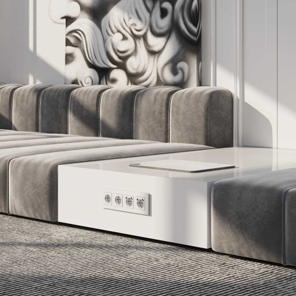 Розетка с заземлением Werkel белый W1171001 4690389155116