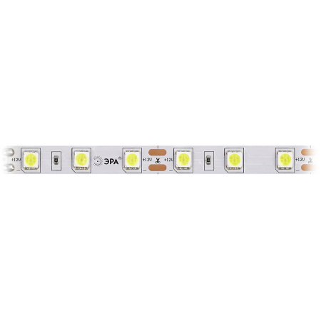 Светодиодная лента ЭРА 14,4W/m 60LED/m 5050SMD холодный белый 5M LS5050-60LED-IP20-W-5m C0043045
