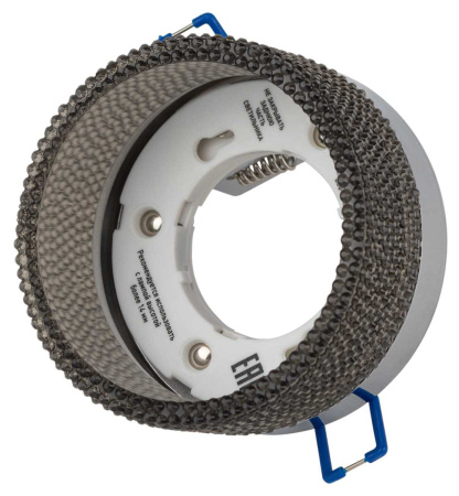 Светильник встраиваемый ЭРА DK97 CH/BK под лампу GX53 хром/черный Б0057462