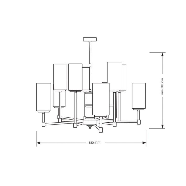 Подвесная люстра Kutek Mood Beleza BEL-ZW-10 (Z)