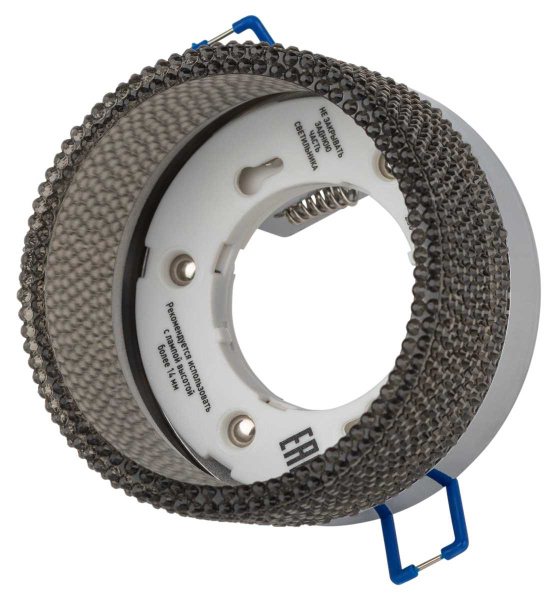 Светильник встраиваемый ЭРА DK97 CH/BK под лампу GX53 хром/черный Б0057462