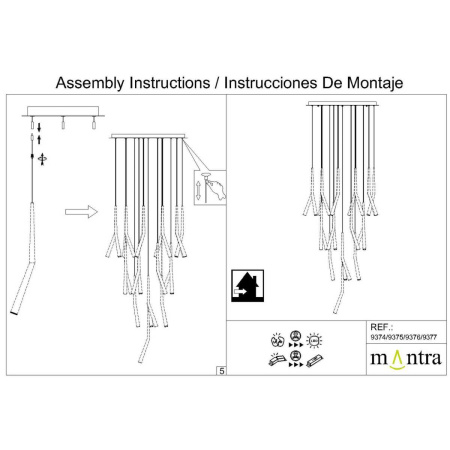 Потолочное основание Mantra Modular Light Florones 9377