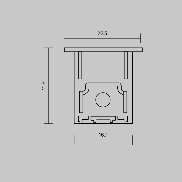 Комплект заглушек Maytoni Led Strip (для профиля 22×22) 2 шт ALM-2222-B-EC 642051