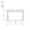 Профиль Arlight SL-LINE-4932-2000 ANOD 019308
