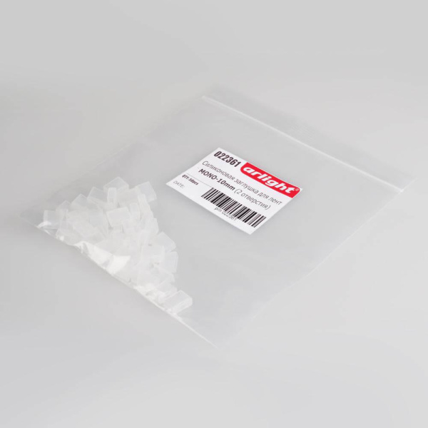 Силиконовая заглушка Arlight для лент MONO-10mm (2 отверстия) 022361
