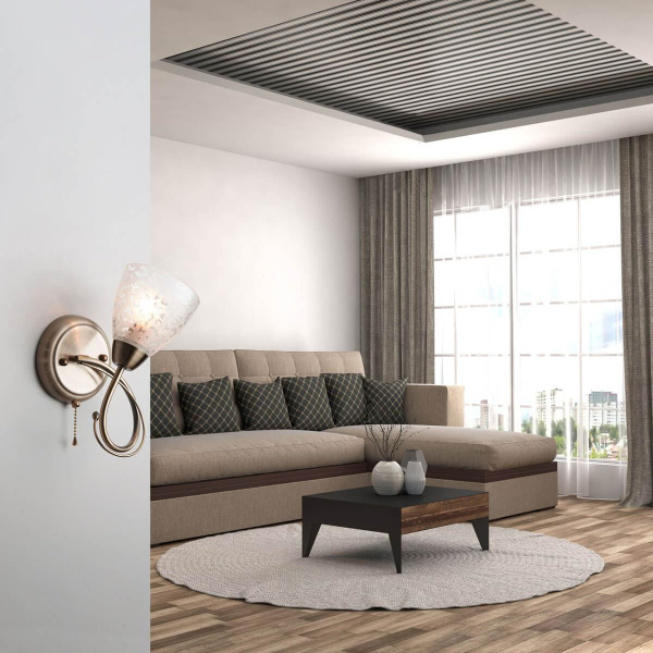 Бра Eurosvet 30130/1 античная бронза