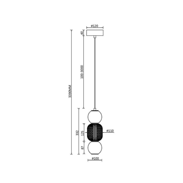 Подвесной светодиодный светильник Maytoni Drop MOD273PL-L16CH3K Подвесной светодиодный светильник Maytoni Drop MOD273PL-L16CH3K