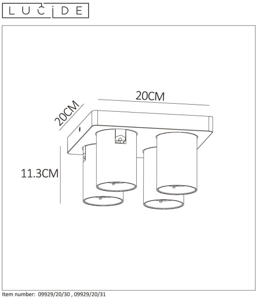 Спот Lucide Nigel 09929/20/30