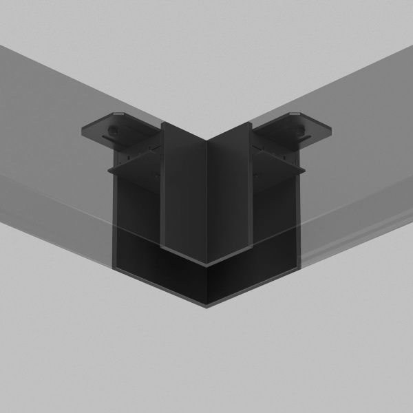 Угловой соединитель для шинопровода Denkirs Smart Base TR2102-BK