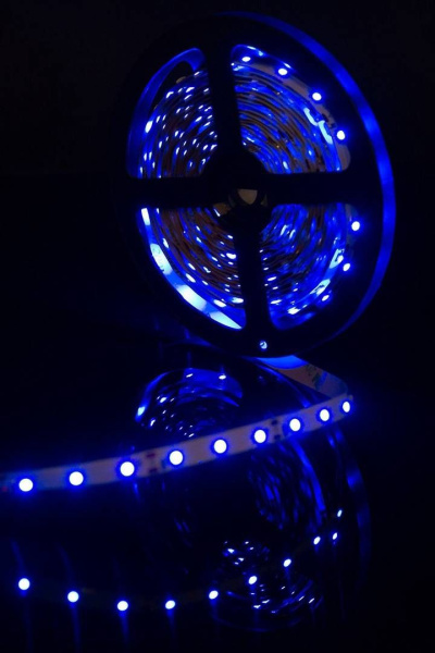 Светодиодная лента SWG 4,8W/m  60Led/m 3528SMD синий 5M SWG360-12-4.8-B-М 009469