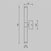 Настенный светильник Maytoni Modern Axis MOD106WL-L10G3K