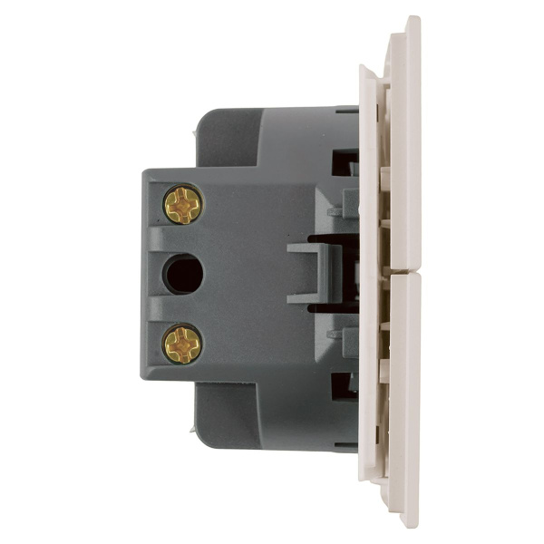 Выключатель 2-клавишный (механизм), Stekker, 250В, 10А Мия, RSW10-3104-08, пудровый жемчуг 50473