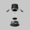 Встраиваемый светильник Maytoni Technical Downlight Round DL058-7W2.7K-B