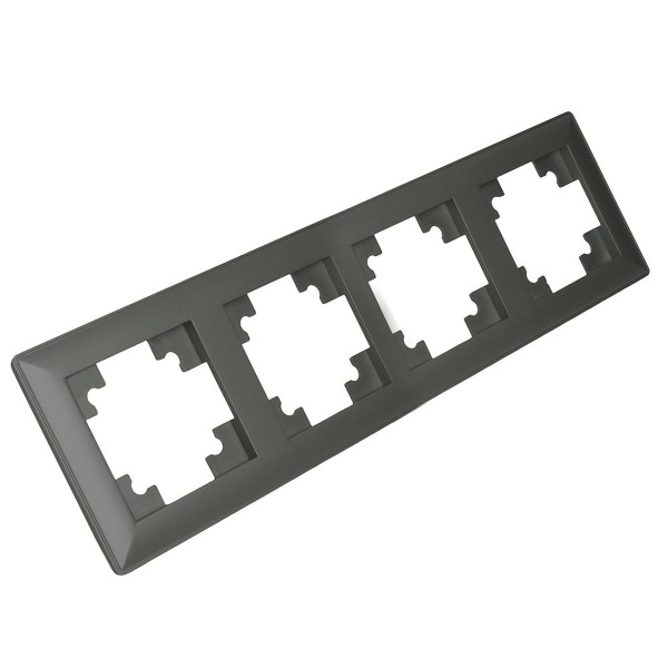 Рамка 4-постовая Stekker Катрин графит PFR00-7004-06 39810