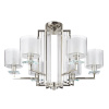 Подвесная люстра Crystal Lux Nicolas SP-PL6 Nickel/White