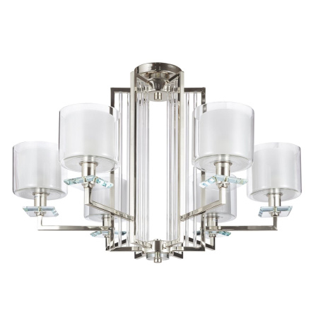 Подвесная люстра Crystal Lux Nicolas SP-PL6 Nickel/White
