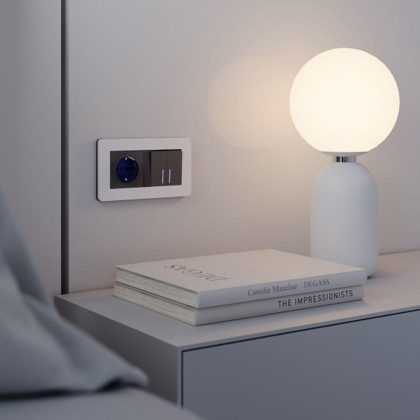 Рамка Werkel Split на 2 поста белый/черный W0023068 4690389208225