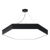 Подвесной светодиодный cветильник Geometria ЭРА Hexagon SPO-122-B-40K-066 66Вт 4000К черный Б0050553