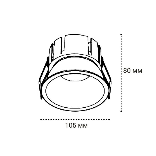 Встраиваемый светильник Italline IT06-6032 white 3000K