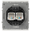 Розетка ЭРА Arktik 16-3108-08 информационная двойная 2XRJ45 белый матовый Б0070491