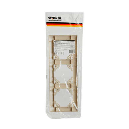 Рамка 3-постовая Stekker Эрна Элегант слоновая кость PFR00-9013-02 49668
