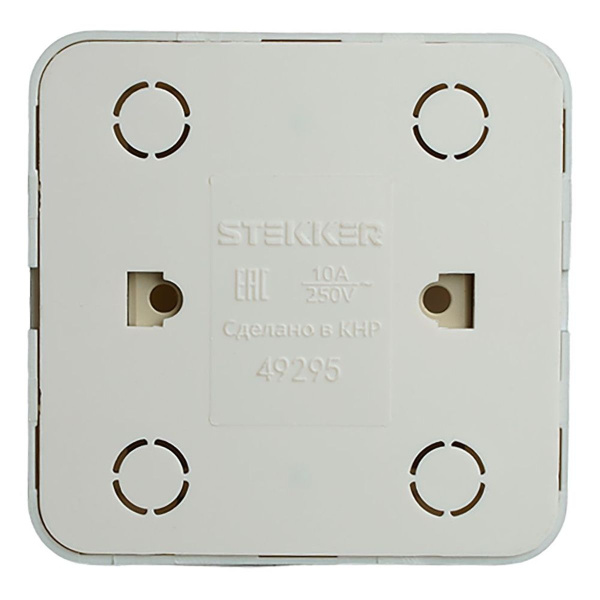 Выключатель одноклавишный Stekker София серебро MSW10-10-03 49295