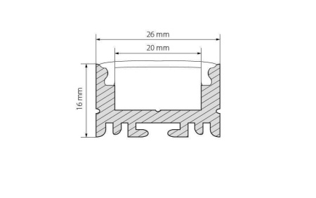 Профиль Arlight ARH-LINE-1726-2000 ANOD 018674